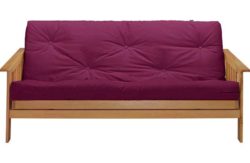 ColourMatch Cuba 2 Seater Futon Sofa Bed - Purple Fizz